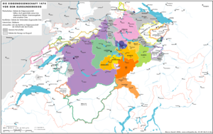 Das Gebiet der Schweiz vor 1474