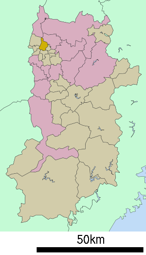 Lage Ikarugas in der Präfektur