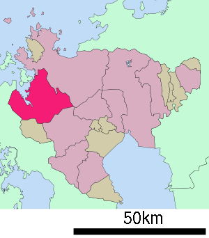 Lage Imaris in der Präfektur