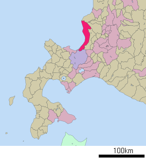 Lage Ishikaris in der Präfektur