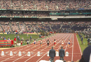 Das Stadion während der Olympische Sommerspiele 1996