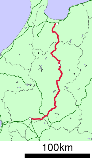 Strecke der Takayama-Hauptlinie