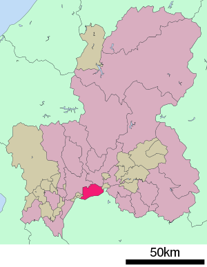 Lage Kakamigaharas in der Präfektur