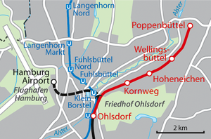 Strecke der Alstertalbahn