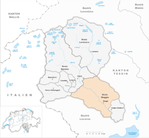 Karte von Maggia