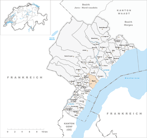 Karte von Nyon