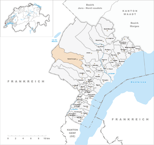 Karte von Saint-Cergue