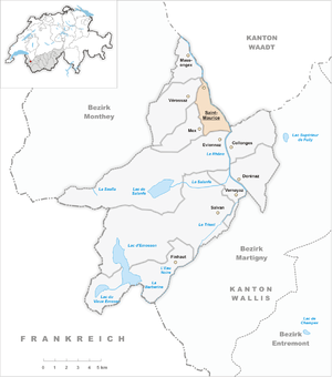Karte von Saint-Maurice