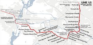 Strecke der U-Bahnlinie 2 (Berlin)
