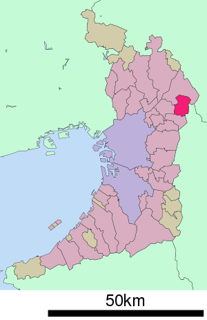 Lage Katanos in der Präfektur