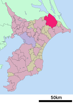 Lage Katoris in der Präfektur