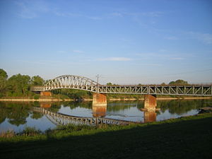 Brücke über die Waag bei Komárno