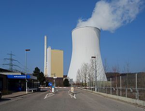 Kraftwerk Bexbach vom Eingangsbereich