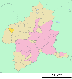 Lage Kusatsus in der Präfektur
