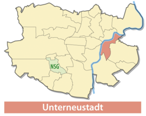 Lage von Unterneustadt in Kassel