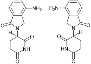 Struktur der beiden Enantiomeren des Lenalidomid