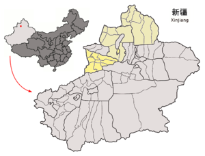 Location of Ili Prefecture within Xinjiang (China).png