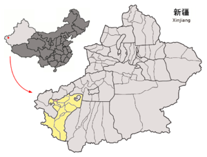 Location of Kashgar City within Xinjiang (China).png