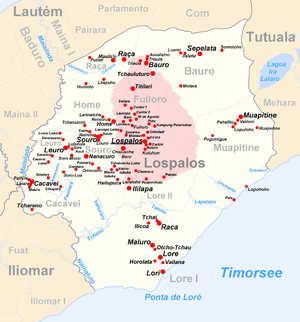 Der Suco Lore II liegt im Süden des Subdistrikts Lospalos.