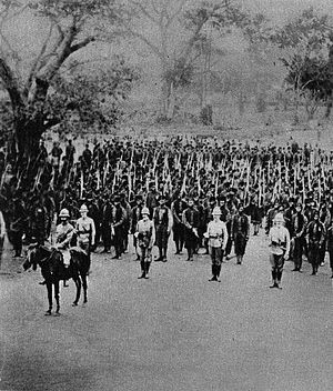 Britische Kolonialtruppen in Togo, 1914