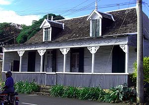 Haus im Kolonialstil in Mahébourg