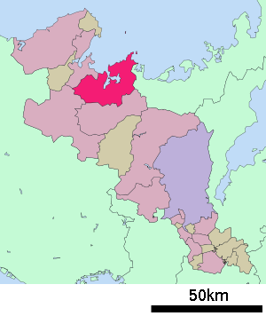 Lage Maizurus in der Präfektur