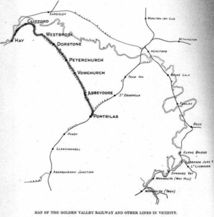 Strecke der Golden Valley Railway