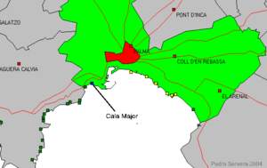 Karte von Cala Major