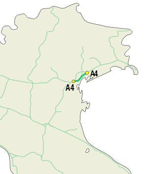 Verlauf der A57