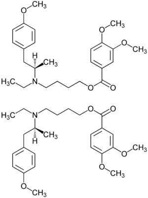 Mebeverin-Enantiomere Strukturformeln.png