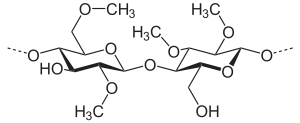 Strukturformel Methylzellulose