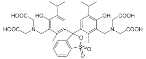 Strukturformel von Methylthymolblau