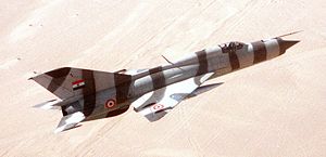 Eine Ägyptische MiG-21PMF „Fishbed“