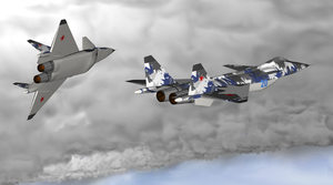 Computergrafik zweier MiG-39 &amp;amp;quot;Flatpack&amp;amp;quot;