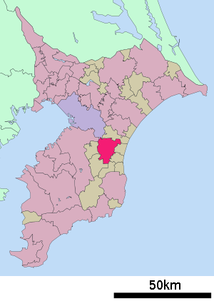 Lage Mobaras in der Präfektur