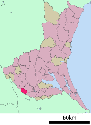 Lage Moriyas in der Präfektur