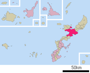 Lage Nagos in der Präfektur