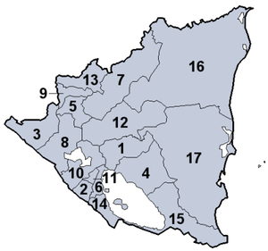 Departamentos in Nicaragua