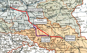 Strecke der Niederschlesisch-Märkische Eisenbahn