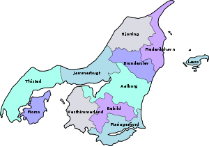 Administrative Einteilung von Nordjylland