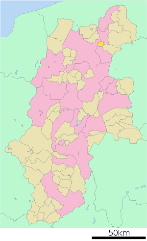 Lage Obuses in der Präfektur
