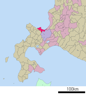 Lage Otarus in der Präfektur