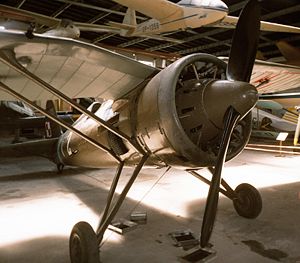PZL P.11, ausgestellt im polnischen Luftfahrtmuseum