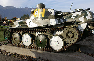 Praga LT-H als Panzer 39 "PRAGA" der Schweizer Armee