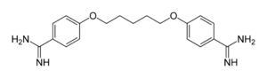 Strukturformel von Pentamidin