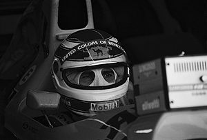Nelson Piquet 1991 im Benetton-Cockpit
