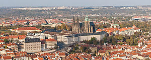 Die Prager Burg von Südwesten
