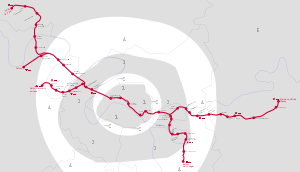Strecke der RER A