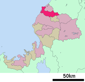 Lage Sakais in der Präfektur