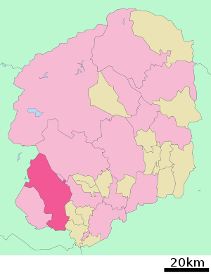 Lage Sanos in der Präfektur